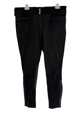 Ariat Equestrian Black Corduroy Mid Rise Women Riding Breeches Pants Size 34R